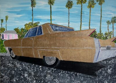 64 Coup de Ville, Rockport, TX (Sea Gun Resort), 20×16 acrylic on canvas, SOLD