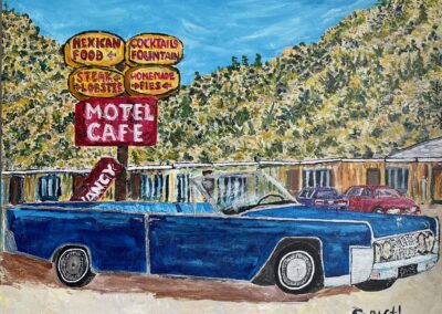 Lincoln Lawyer at Moot Point, 20×16 acrylic on canvas, SOLD
